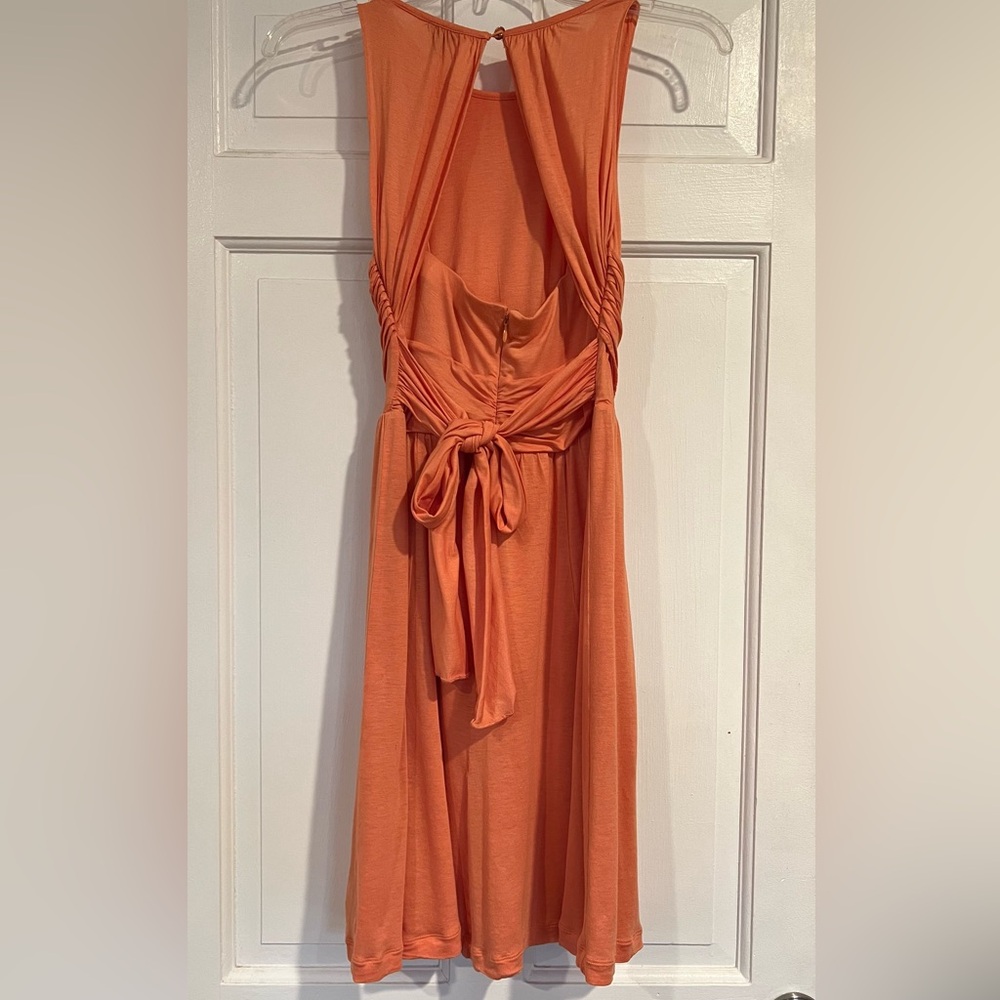 Ann Taylor Orange Halter Wrap Sundress
